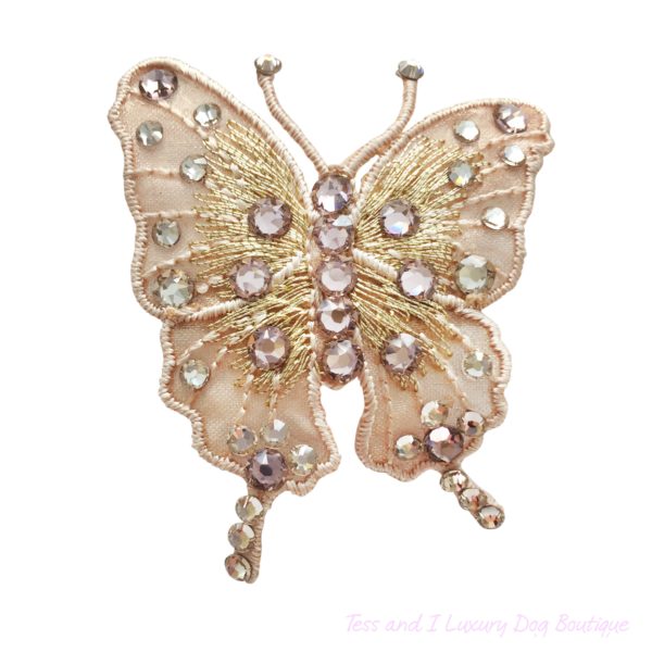 Natural beauty  pink butterfly hair clip-limited edition